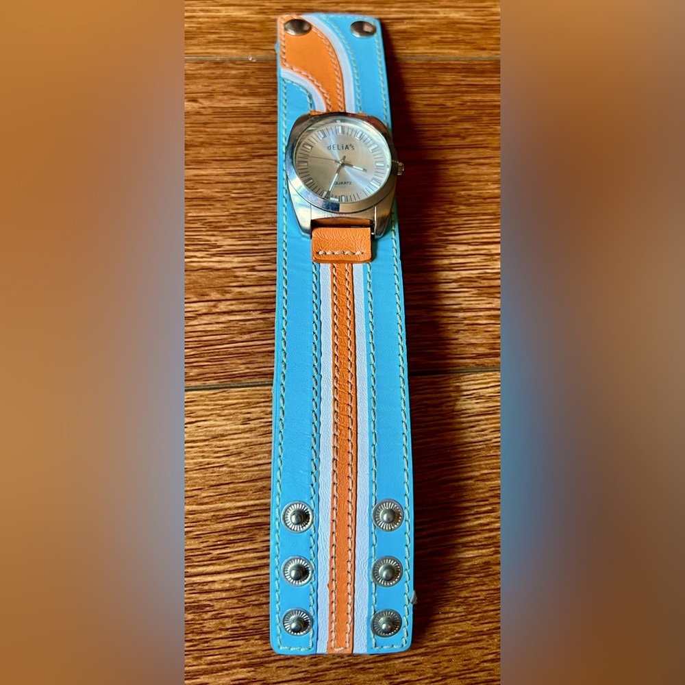 Blue and orange bracelet watch - dELiAs